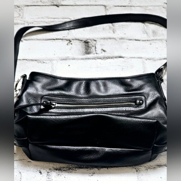 Kate and Mel Black Faux Leather Purse - Picture 9 of 14